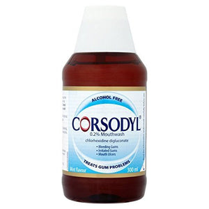 Corsodyl Mouthwash 0.2%, Chlorhexidine Gum Problem Treatment, Alcohol Free, 300 ml