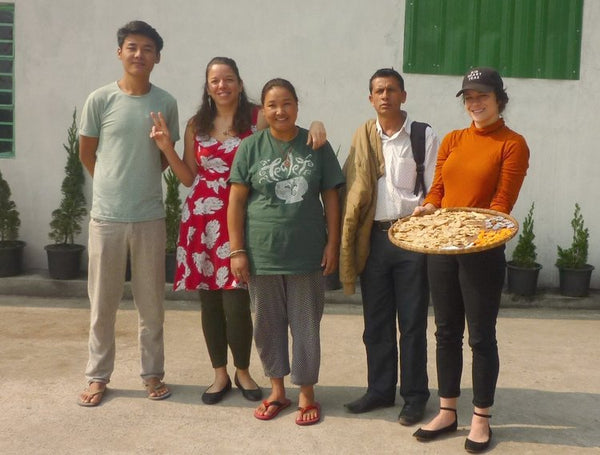 Allen Tamang, Elyse Pearson, Yankhu Tamang, and Lisa Govro in Darjeeling, India