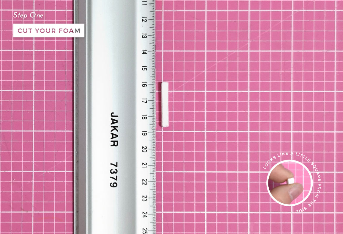 Measuring and cutting foam core