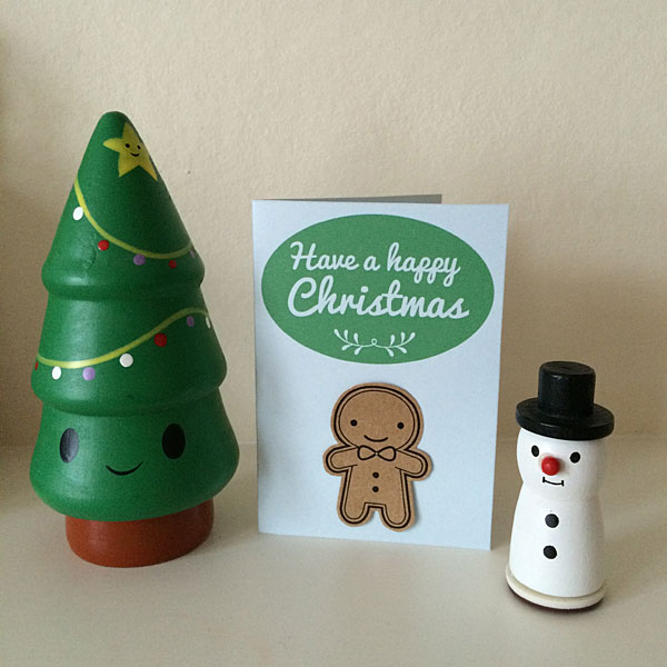 Gingerbread Man printable Christmas cards