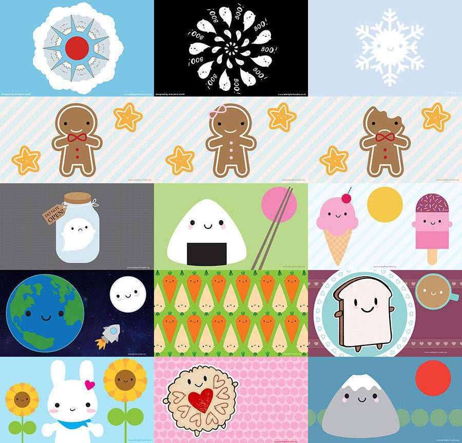 Kawaii Character Free Desktop Wallpapers