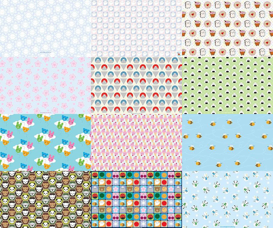 Kawaii Patterns Free Desktop Wallpapers