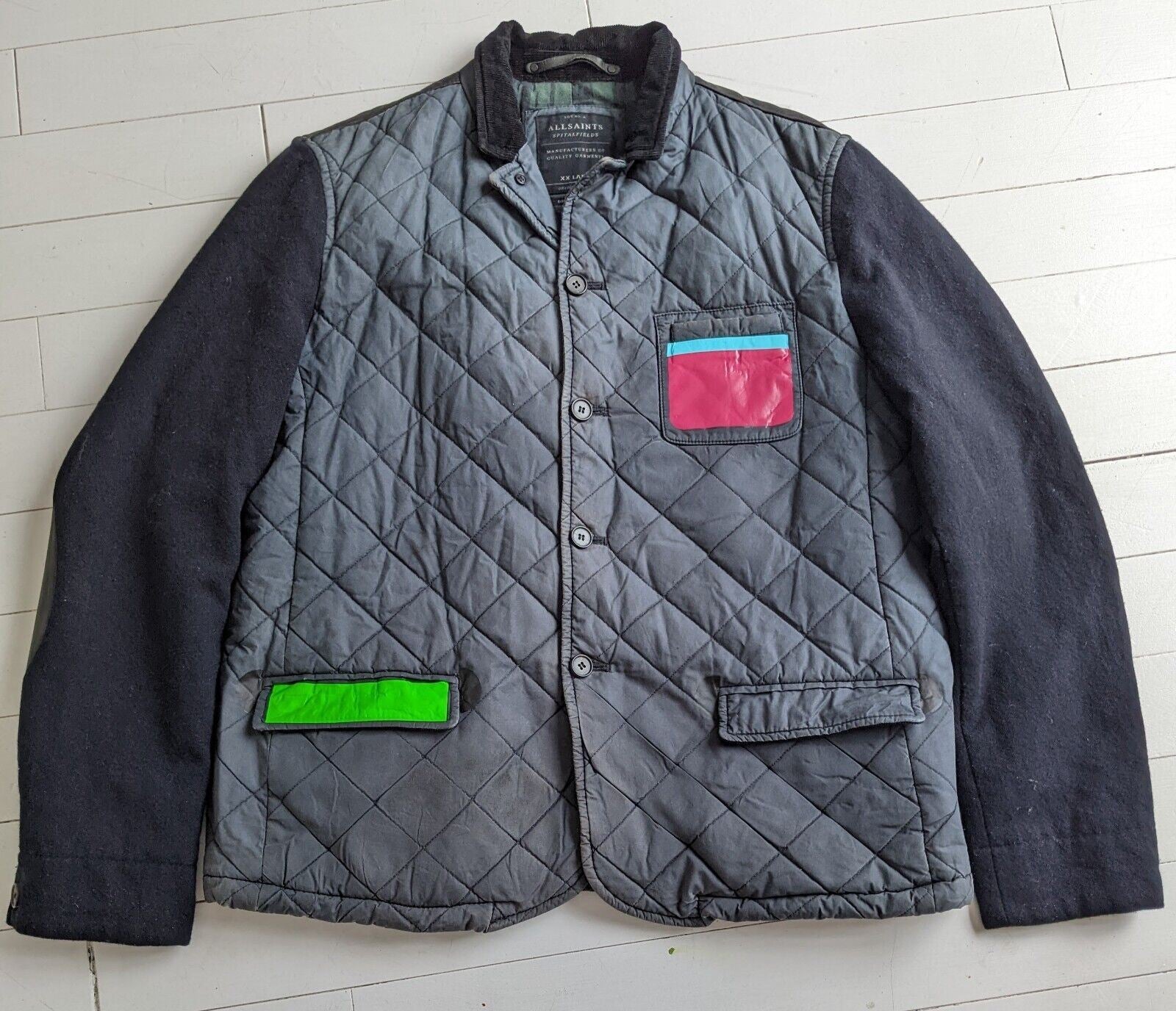 all saints quilted jacket