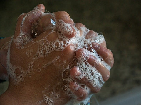 hands being washed