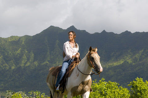 girl riding a horse