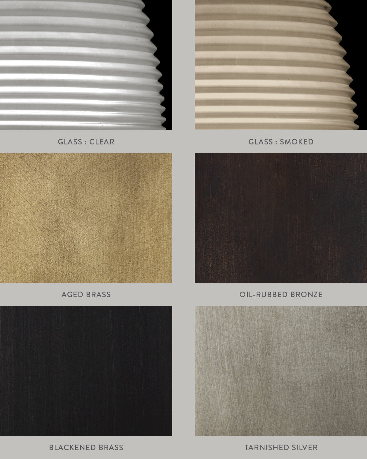 Material swatch options for SIGNAL X : TABLE LAMP.