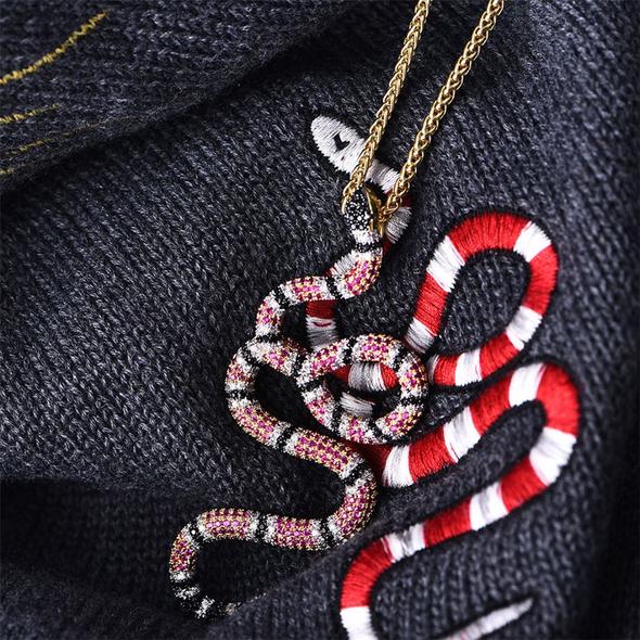 gucci snake necklace