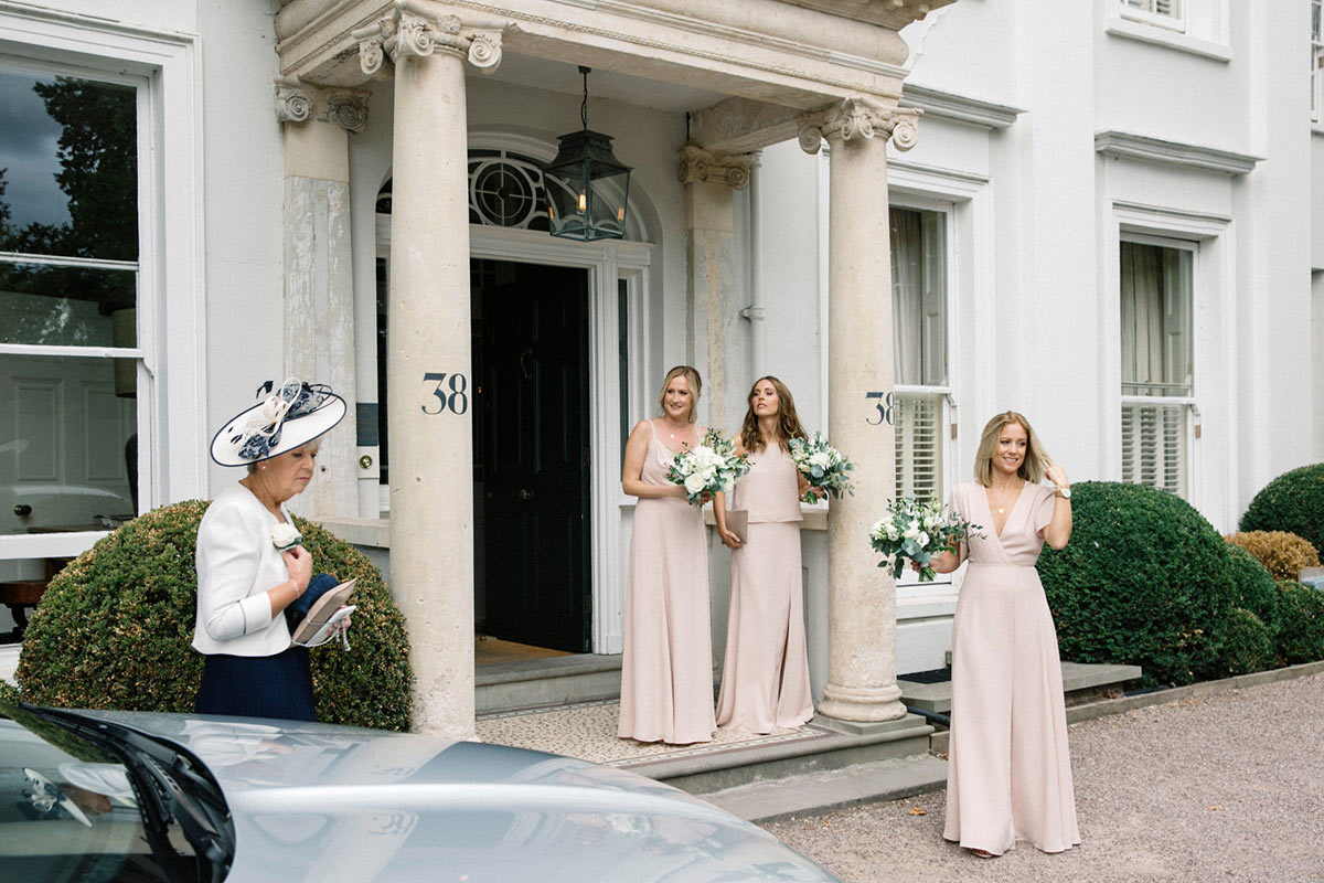 Nude bridesmaid dresses