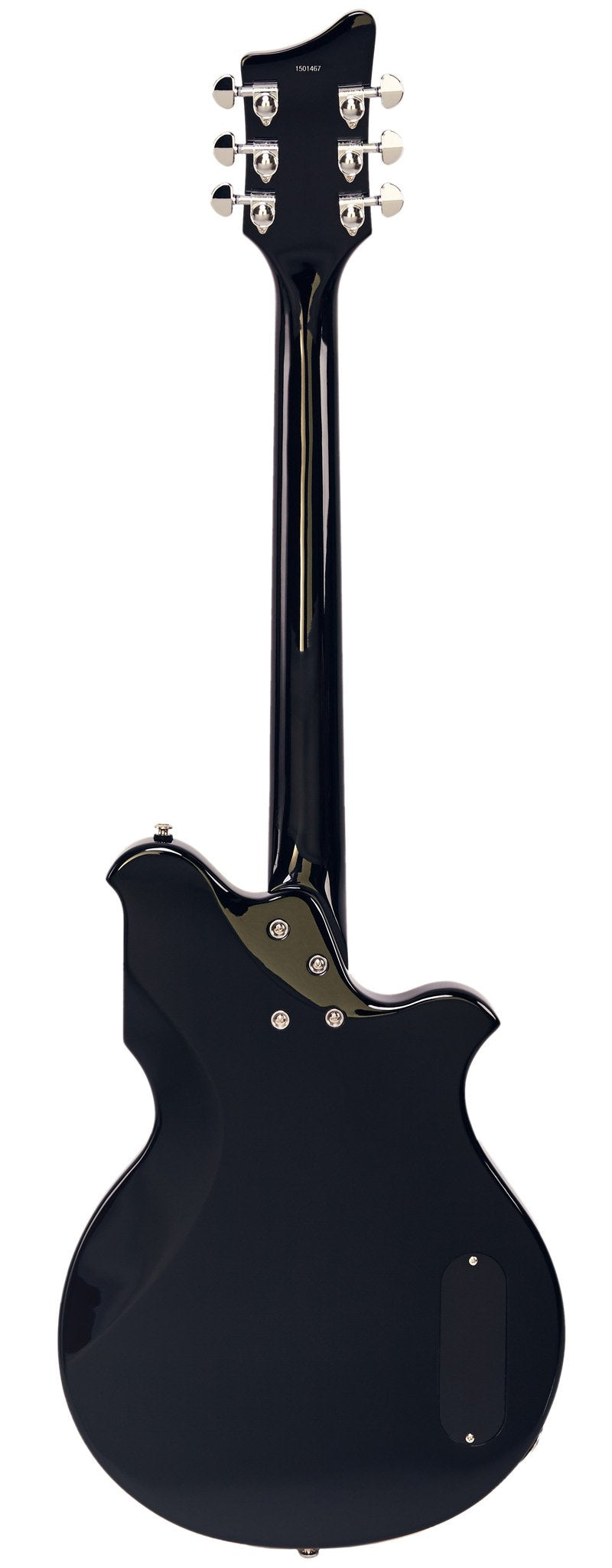 Eastwood Guitars Airline Map Baritone DLX Black LH Full Back