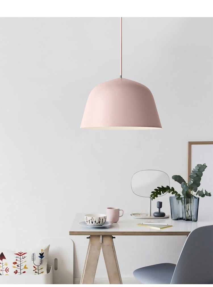 pink hanging lamp