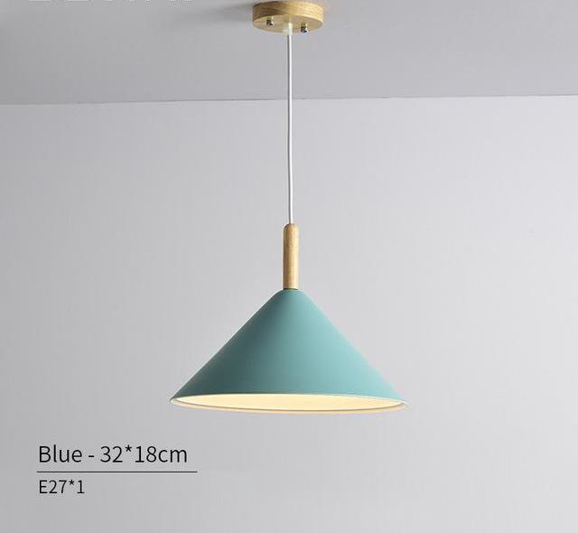 blue gray pendant lights