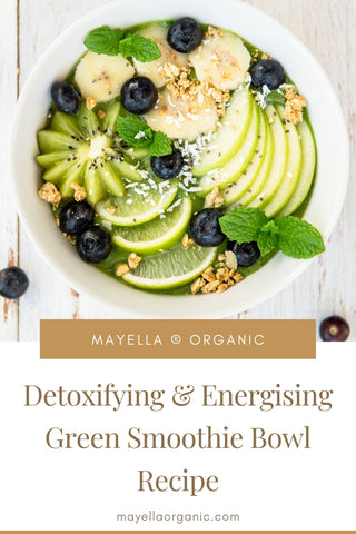 Pinterest image for green smoothie bowl recipe