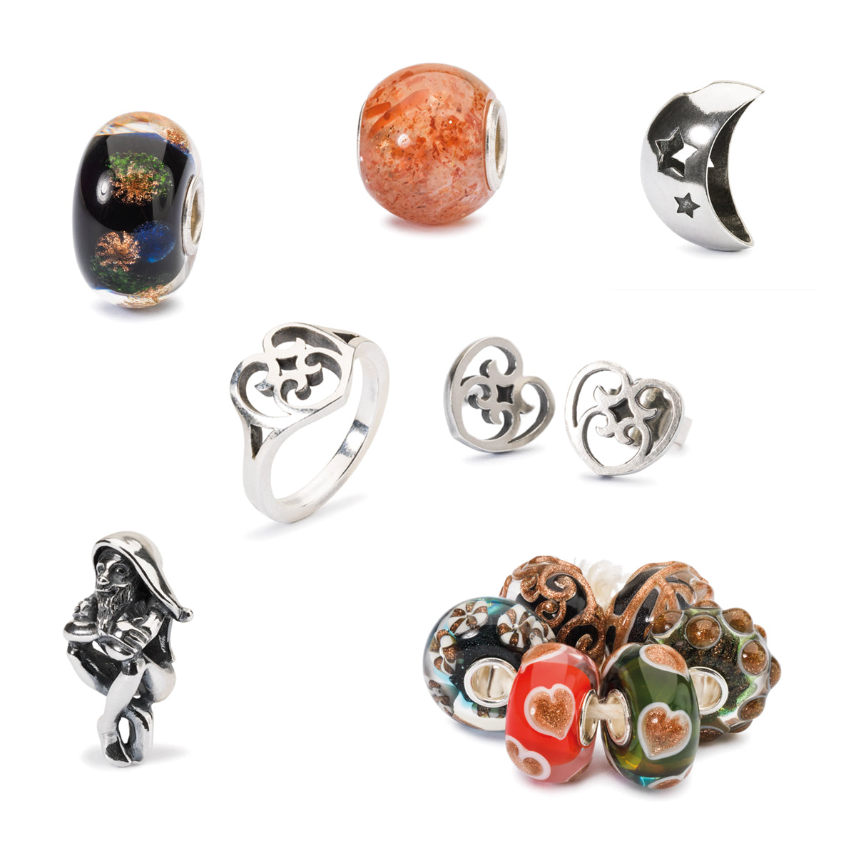 Trollbeads Weihnachten und Winterkollektion 2019 | Christmas and Winter Collection 2019 Sonne, Mond und Sterne | My Sun, My Moon, My Stars