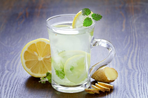 Mint-ginger lemonade for nausea relief