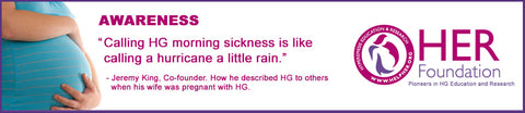 Hyperemesis gravidarium HG awareness day Her Foundation banner