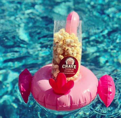 Poolside flamingo popcorn crave