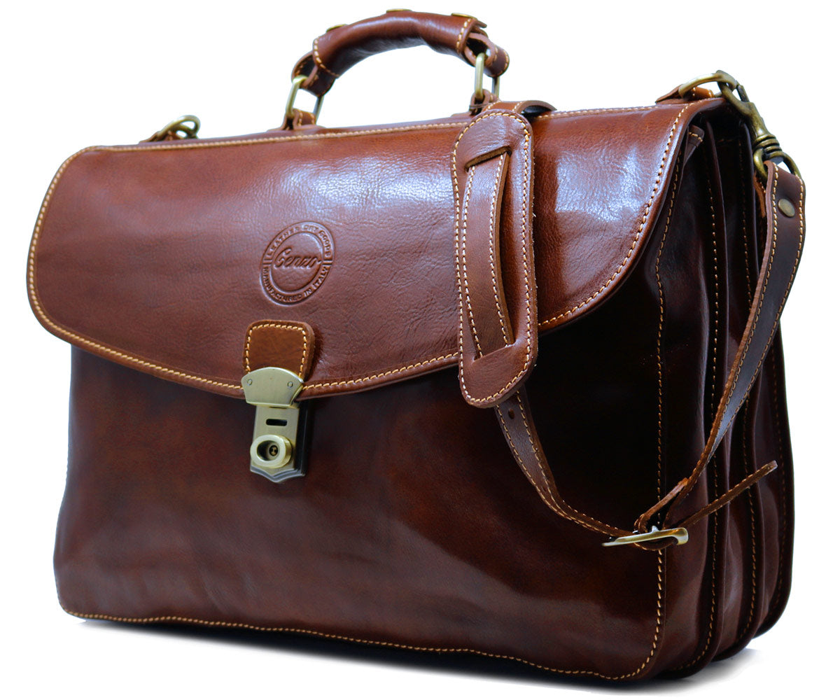 leather brief bag