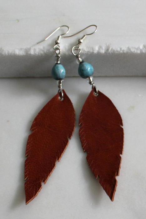 feather earrings