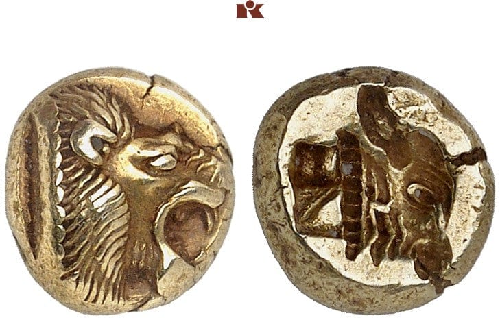 紀元前350年から338年の古代ギリシャコイン(アイギナ) - 旧貨幣/金貨 
