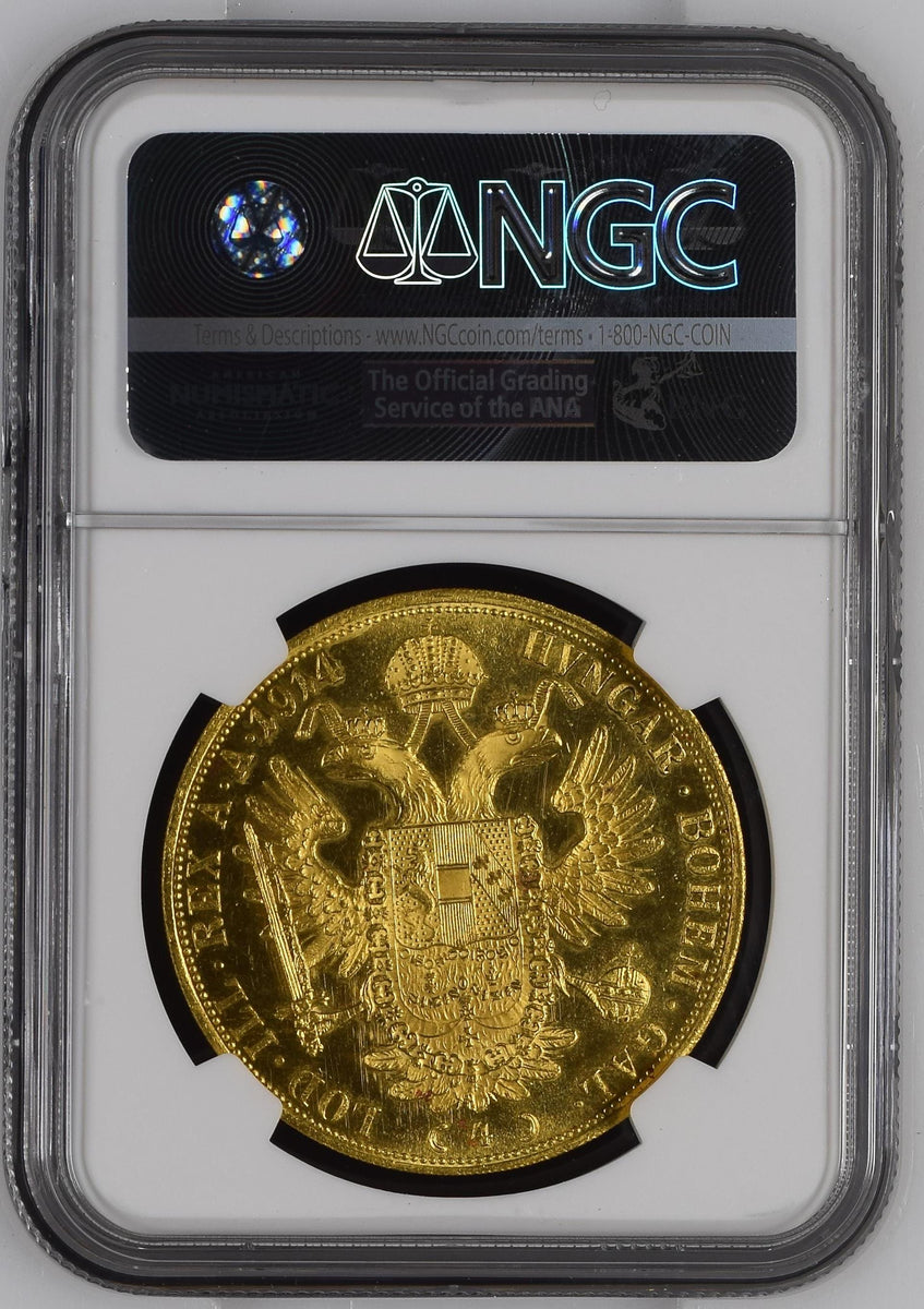 売買売買1915 フランツ・ヨーゼフ1世 ４ダカット金貨 NGC MS68