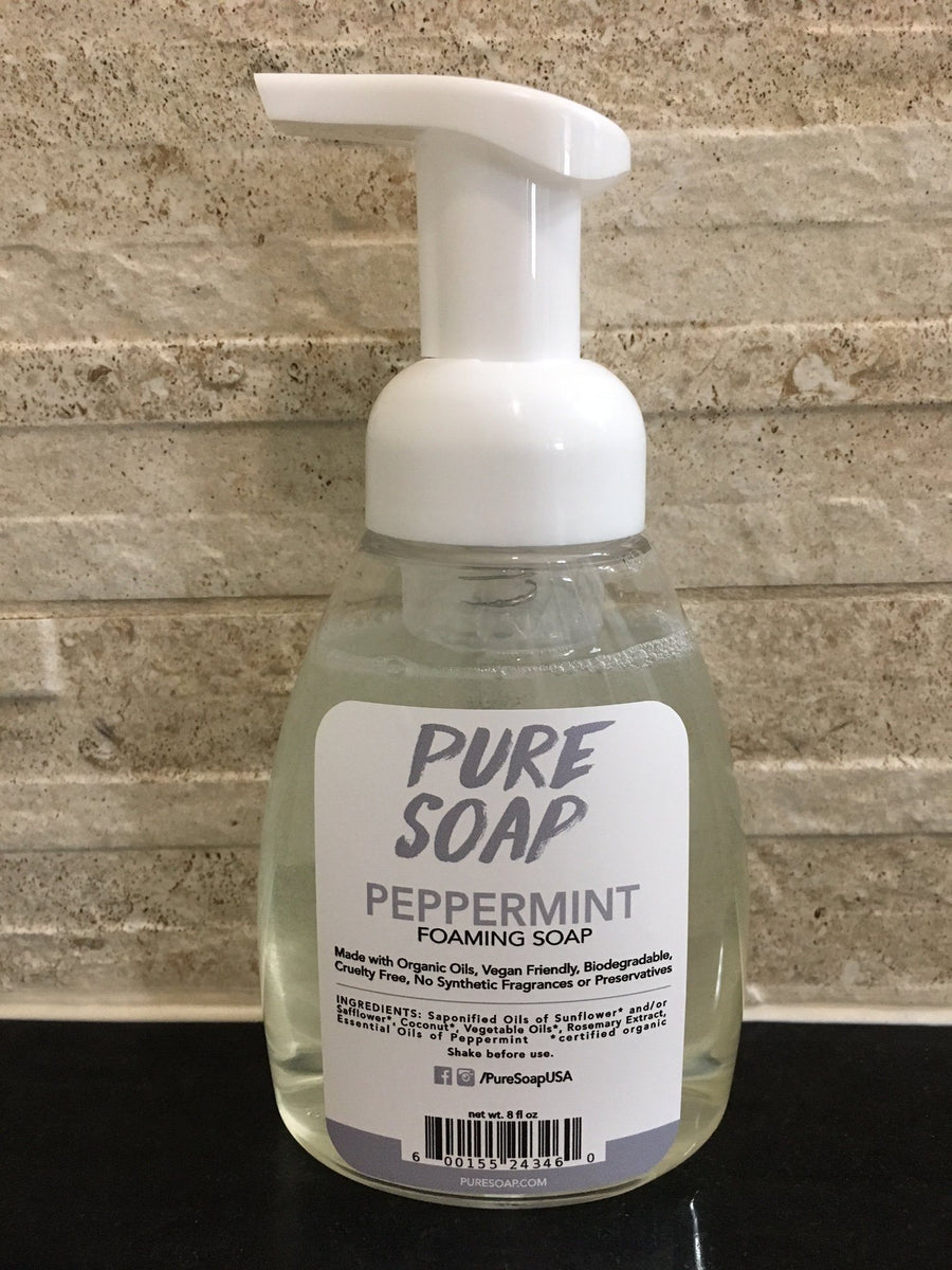Peppermint Foaming Hand Soap | Peppermint Liquid Softsoap | Pure Soap