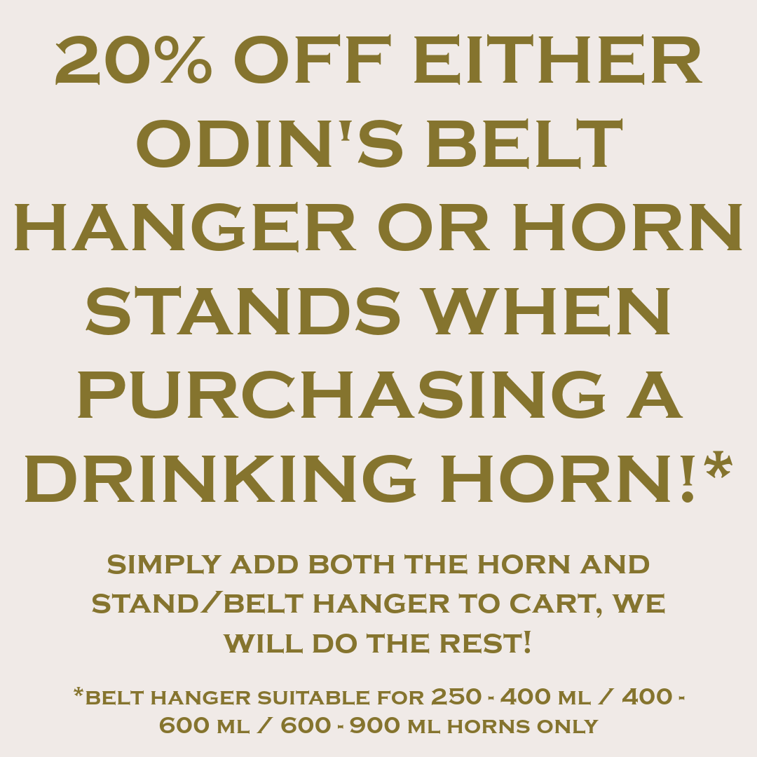 Mjölnir (Hatched) Drinking Horn