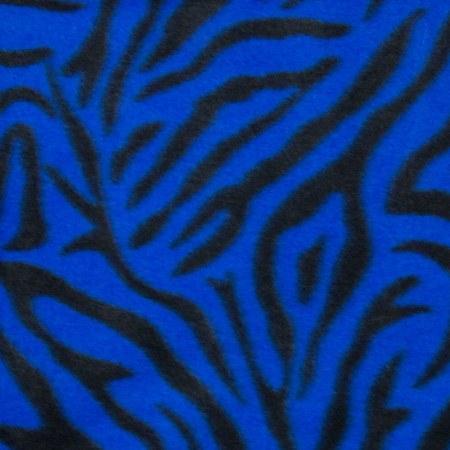veel plezier Coördineren Bedachtzaam Blue Black Zebra Print Fleece Fabric - Sold By The Yard – Fashion Fabrics  LLC