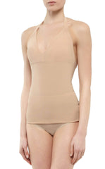 Powermesh Halter Top In Flesh from Roland Mouret