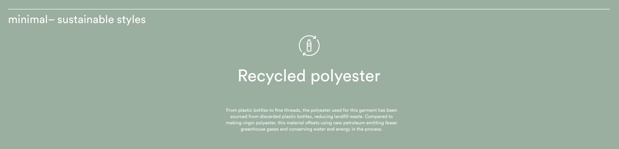 recylcled polyester