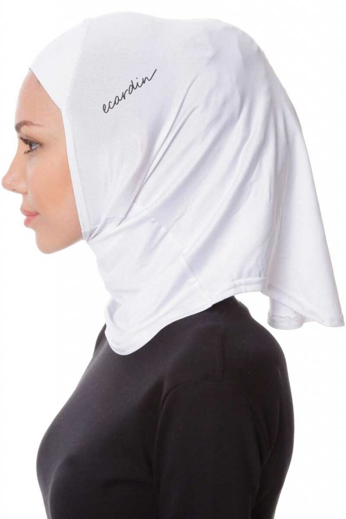 White Sports Hijab - jubbascom
