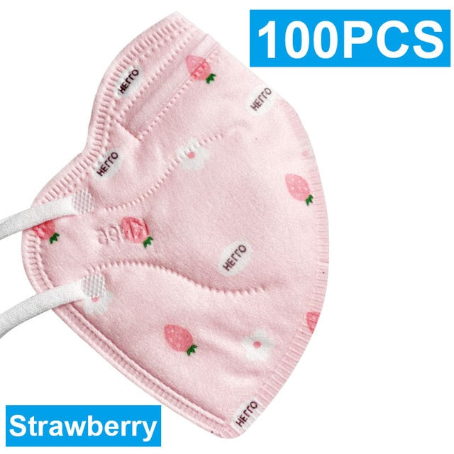 FFP2 KN95 Kids Mask 5 Layers Face Mask KN95 Respirator Protective Mask FFP2 Children Filter Masks Spain 10 Days Delivery FFP3