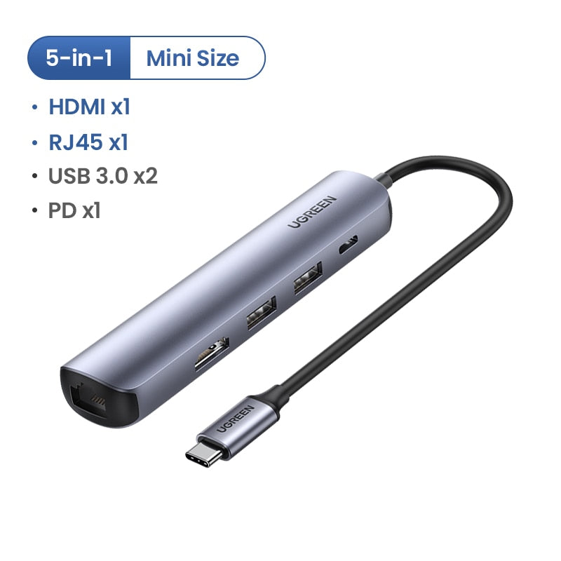 Ugreen USB C HUB Type C to Multi USB 3.0 HUB HDMI Adapter Dock for MacBook Pro Huawei Mate 30 USB-C 3.1 Splitter Port Type C HUB