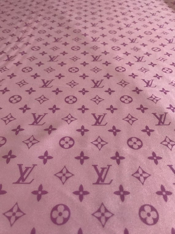 LV Monogram Silver on Black Jacquard Fabric – FabricViva