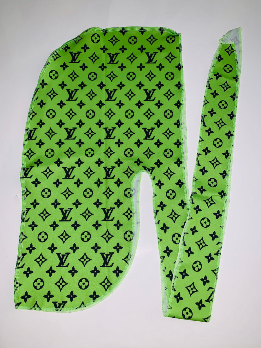 DURAG-32 Designer Inspired Neon Green Durag hair tie – Humble Cloth