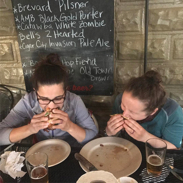 Ladies Grubbin Down at Spring Creek Tavern