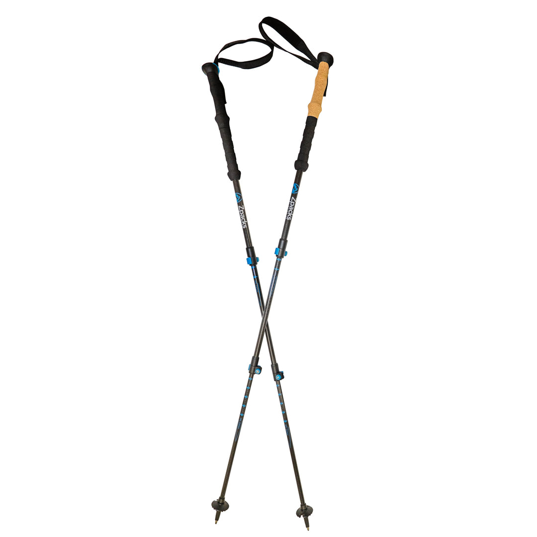 5-section Carbon Fiber Walking Stick Ultralight Adjustable Trekking Pole 234g 