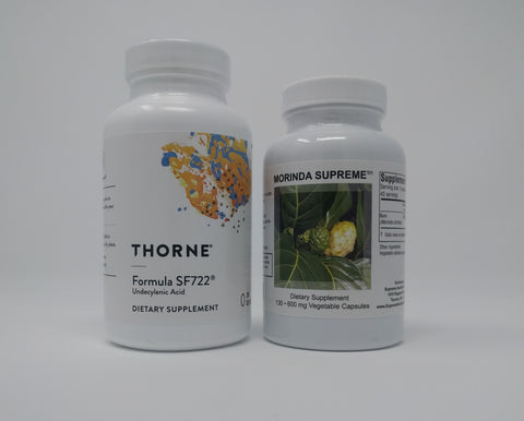 Formula SF722 by Thorne and Morinda Supreme by Supreme Nutrition