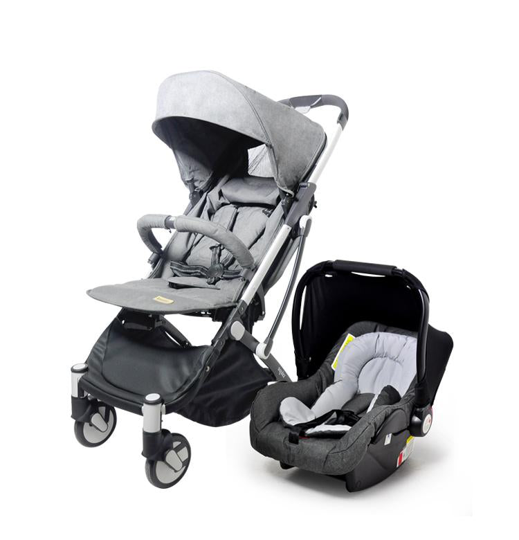 looping stroller with car seat