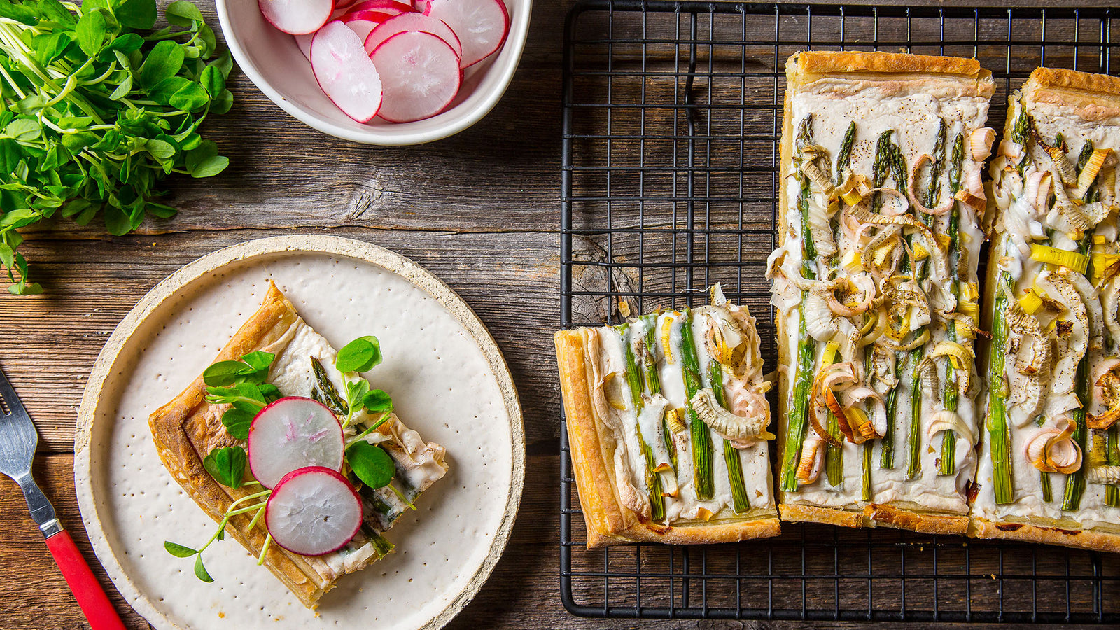 Spring Veggie Sheet Tart