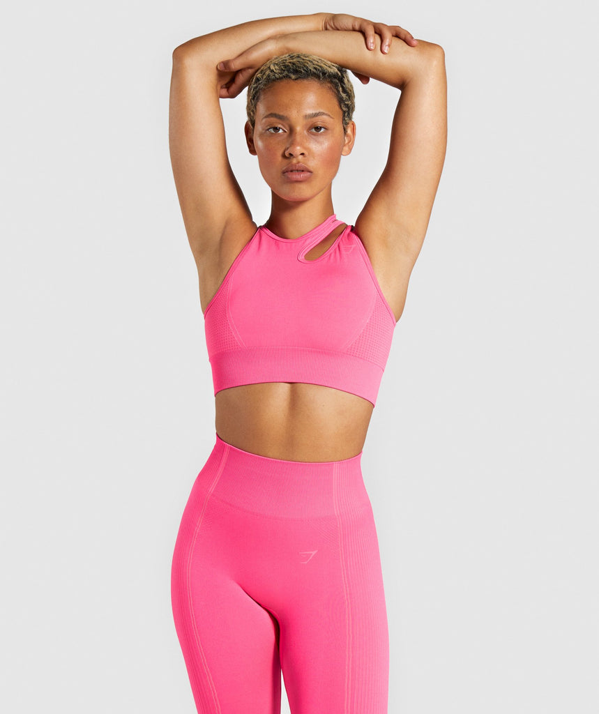 Gymshark Ultra Seamless Sports Bra Cyber Pink Gymshark