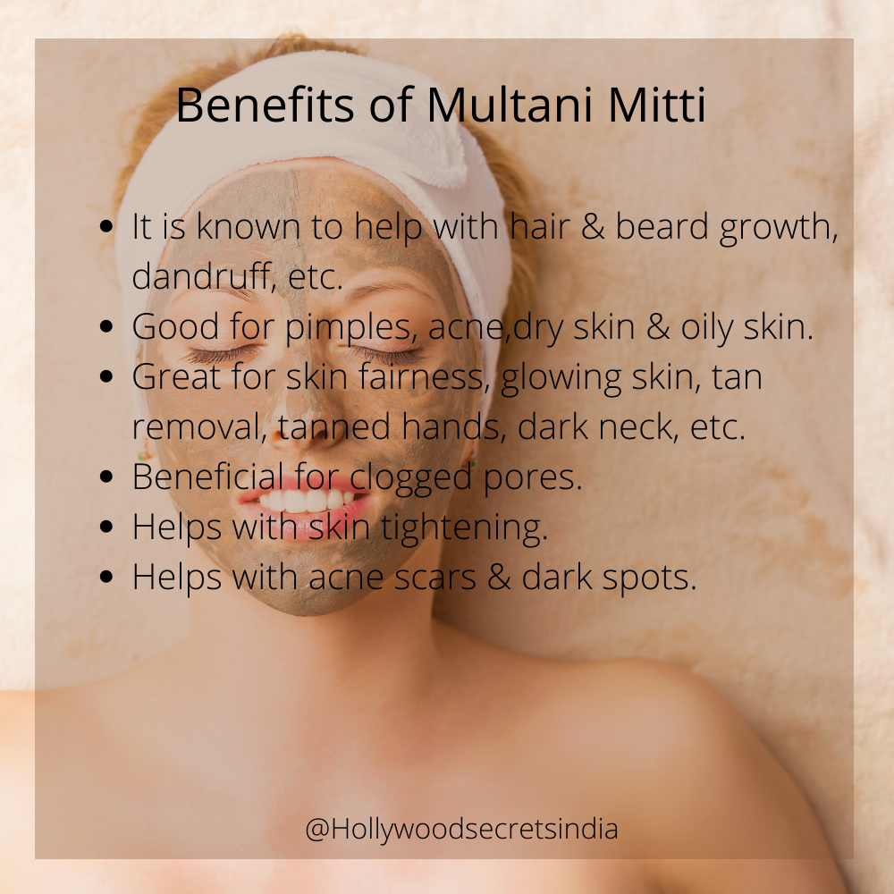 Multani Mitti Powder Face Fuller Earth Mud Pack Of 3 100 Gm – Hollywood  Secrets