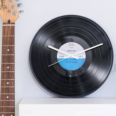 Personalised Limited Edition Vinyl Record Clock