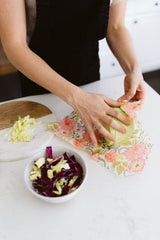 Store your cabbage in Goldilocks beeswax wraps to keep it fresh longer