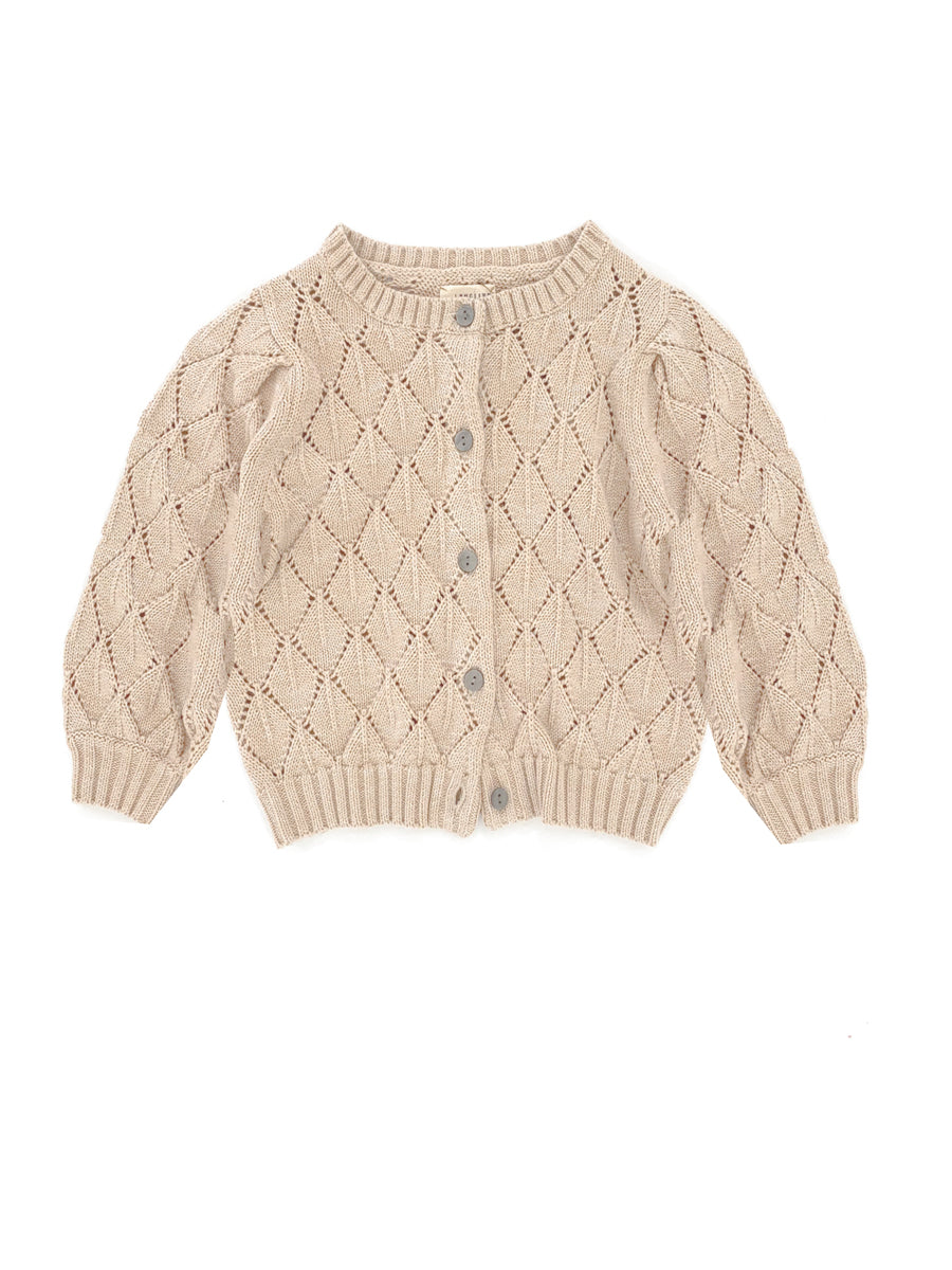 Ajour Cardigan - Natural – Sage Kids