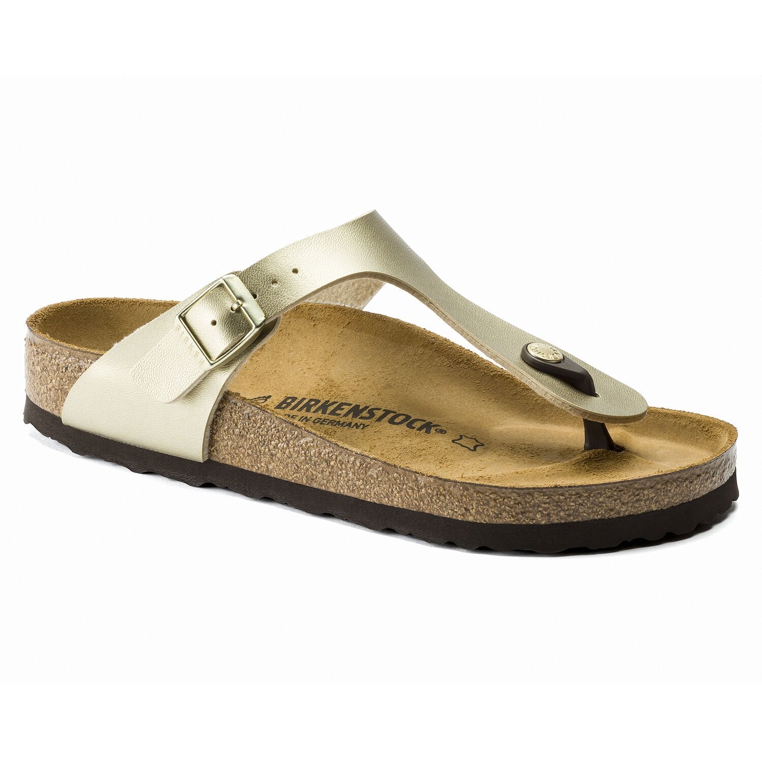 gold birkenstocks gizeh