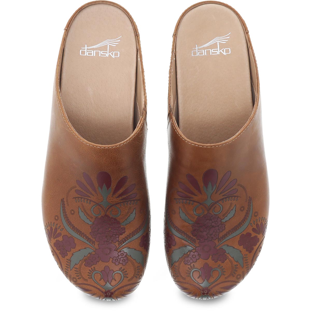 Dansko Brenda Clog - Tan Waxy Burnished 