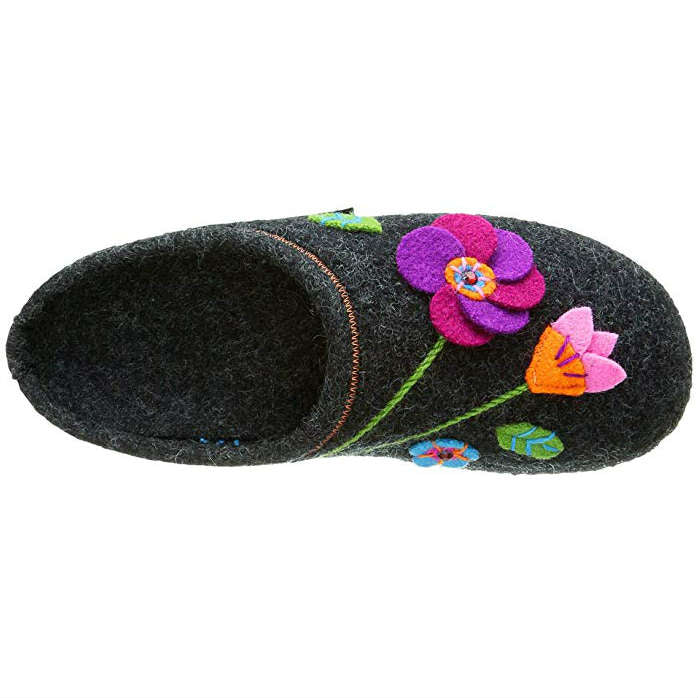 giesswein flora appliqué slippers