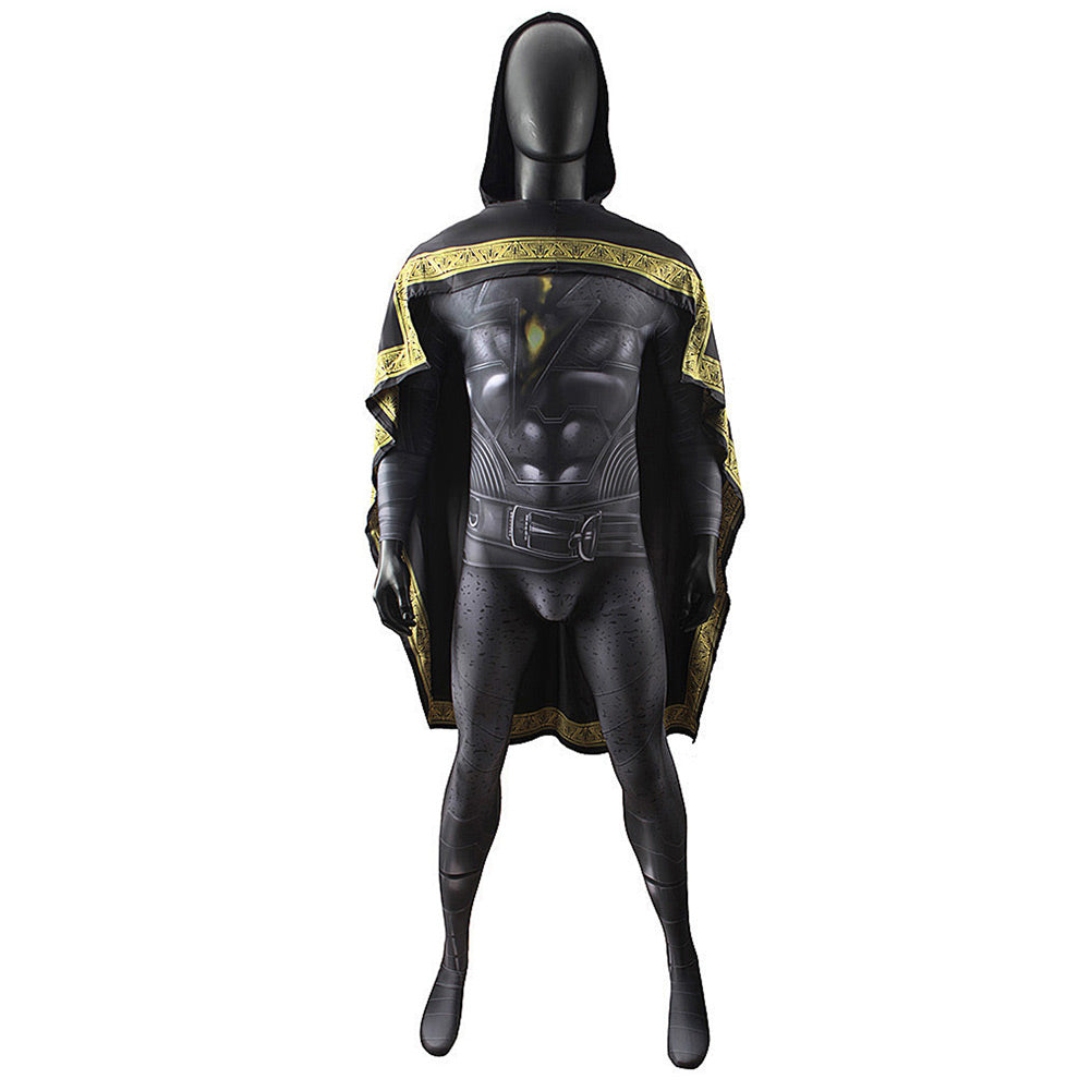 Ontvangende machine taart Huiskamer Adult Black Adam Cosplay Costume Outfits Jumpsuit Cloak Halloween Carn