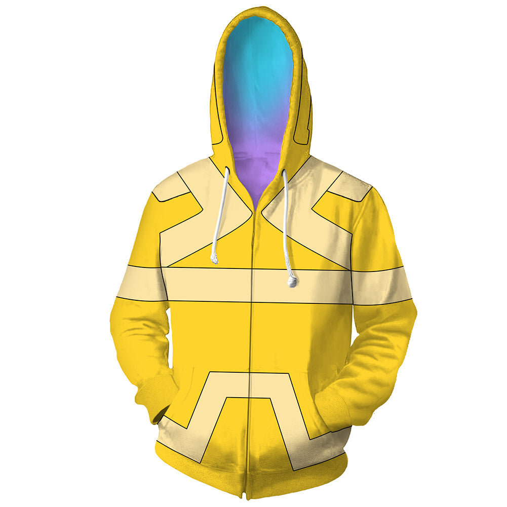 Cyberpunk Edgerunners David Cosplay Hoodie 3D Printed Hooded Sweatshirt Men  Women Casual Streetwear Zip Up Jacket Coat