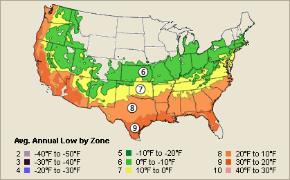 Native Pecan (Carya illinoinensis) Range